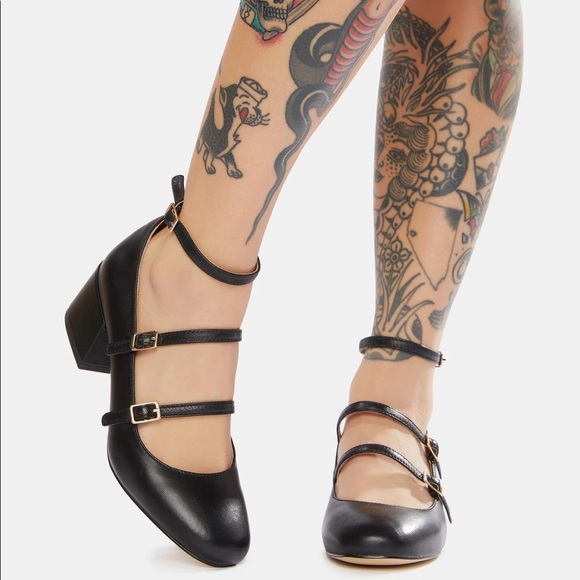 Chinese Laundry Shoes - Chinese Laundry Moto Leather Heels (Mary Janes)